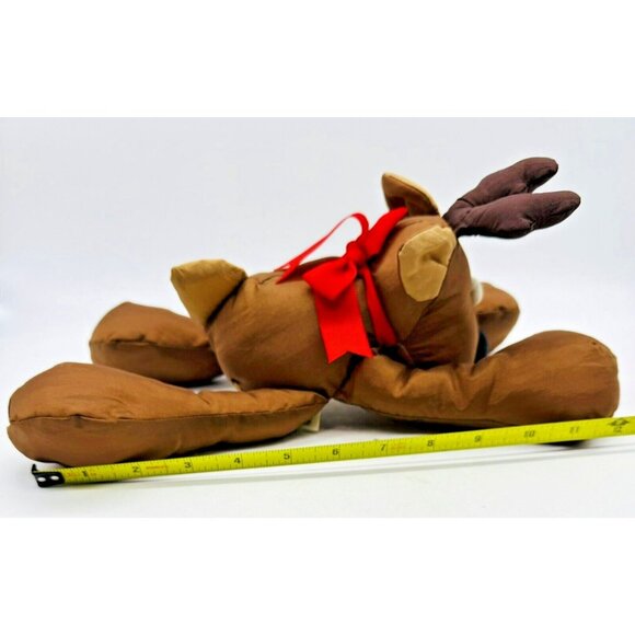 Hallmark Rodney Reindeer Plush Nylon Christmas Stuffed Animal 12 inch Tags VTG - Picture 10 of 10